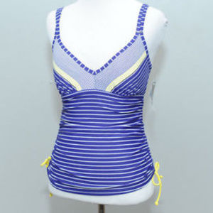 Athleta 34DD Underwire Drawstring Tankini Top